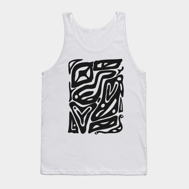 Abstract madness - riddle Tank Top by Y.K.